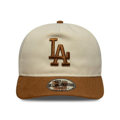 Gorra béisbol 9FIFTY A-Frame MLB Suede Visor L.A. Dodgers de New Era - Crema-Ocre