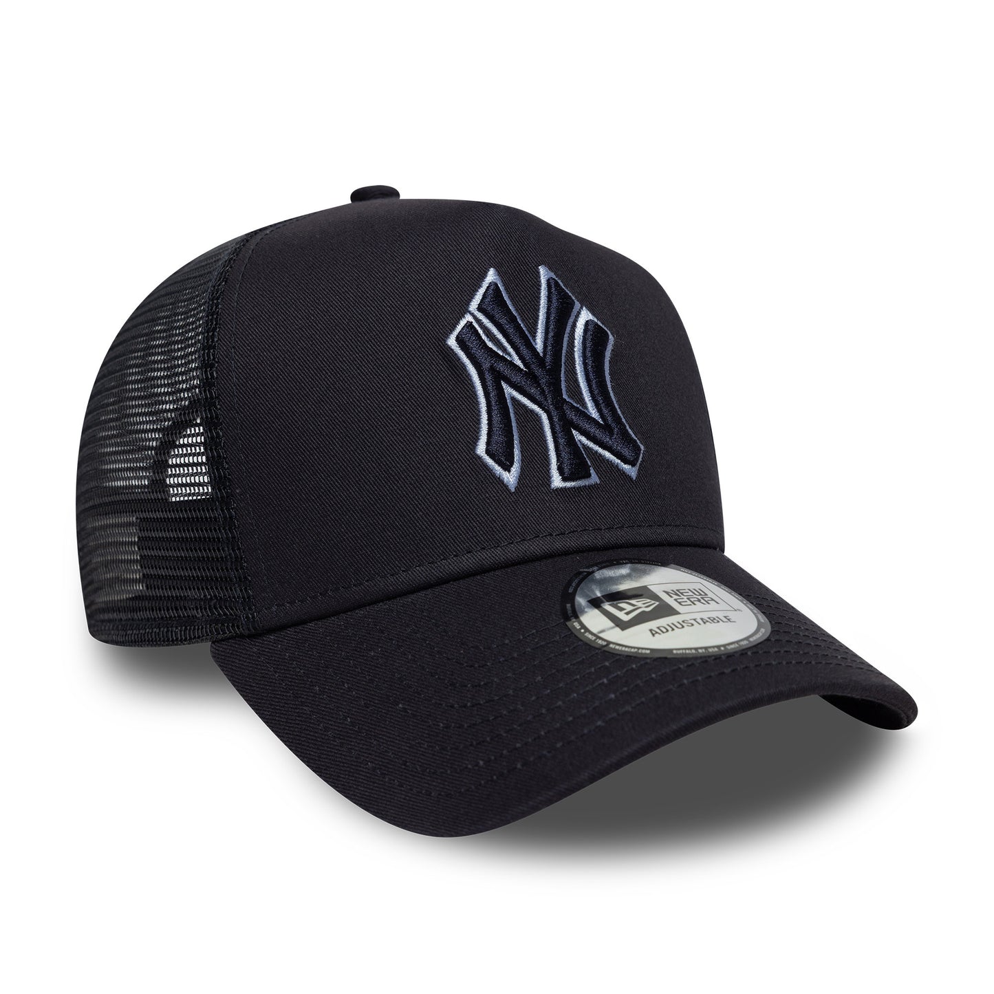 Gorra de camionero A-Frame MLB Outline New York Yankees de New Era - Azul Marino-Azul Claro