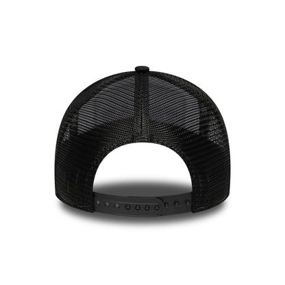 Gorra de camionero A-Frame - Location Patch de New Era - Blanco-Negro