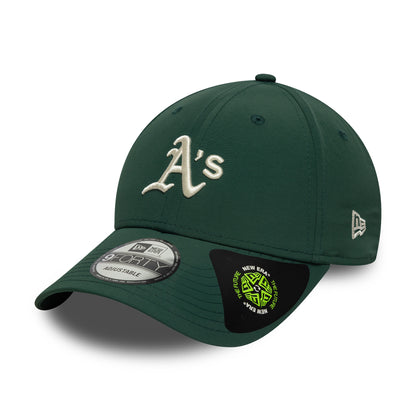 Gorra de béisbol 9FORTY - MLB Recycled Midi Athletics de New Era - Verde Oscuro-Crema