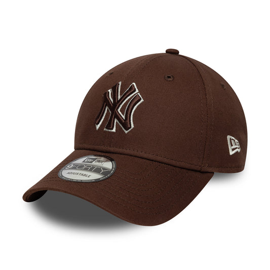 Gorra de béisbol 9FORTY - MLB Outline New York Yankees de New Era - Chocolate-Crema