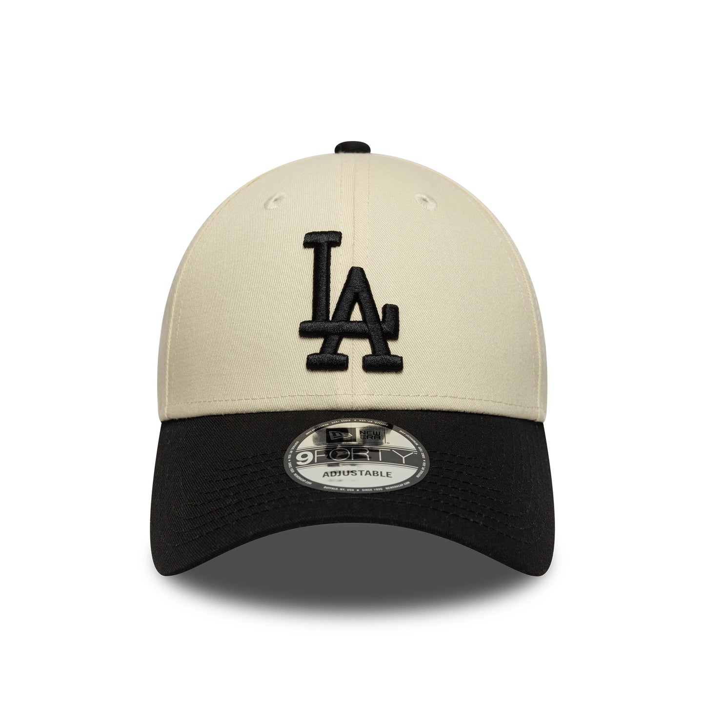 Gorra de béisbol 9FORTY - MLB Colourblock L.A. Dodgers de New Era - Crema-Negro
