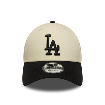 Gorra de béisbol 9FORTY - MLB Colourblock L.A. Dodgers de New Era - Crema-Negro