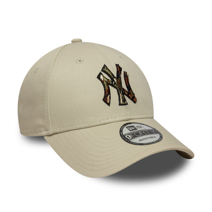 Gorra de béisbol 9FORTY MLB Camo Infill New York Yankees de New Era - Piedra