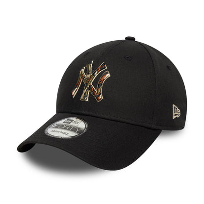 Gorra de béisbol 9FORTY MLB Camo Infill New York Yankees de New Era - Negro