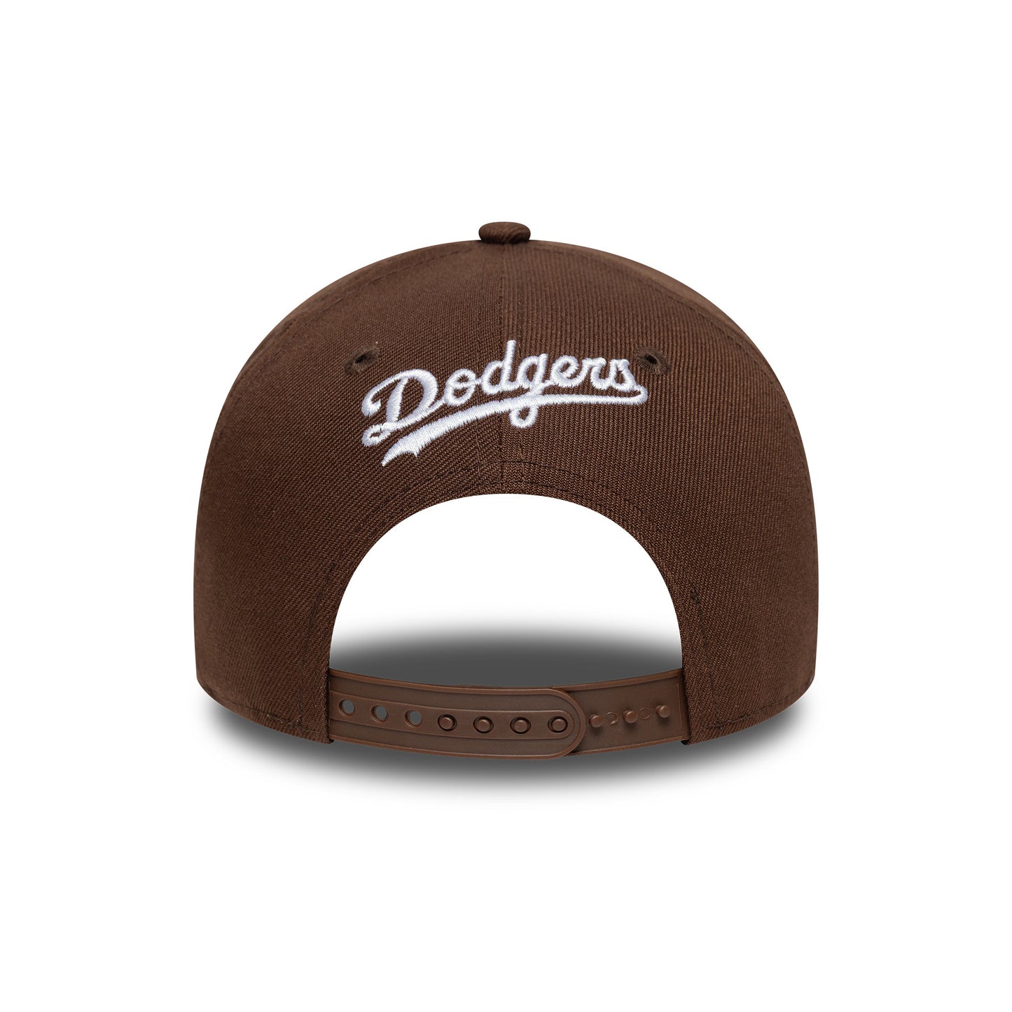 Gorra Snapback 9FORTY - MLB Outline Script L.A. Dodgers de New Era - Chocolate