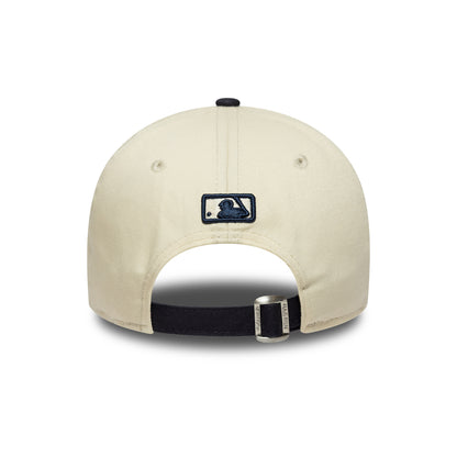 Gorra de béisbol 9FORTY MLB Wordmark NY Yankees de New Era - Crema-Azul Marino
