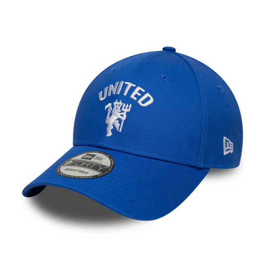 Gorra de béisbol 9FORTY de temporada Manchester United FC de New Era - Azul Intenso