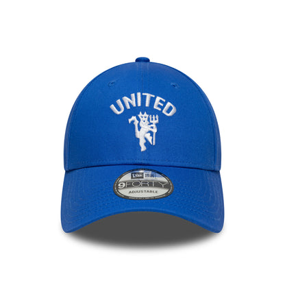 Gorra de béisbol 9FORTY de temporada Manchester United FC de New Era - Azul Intenso