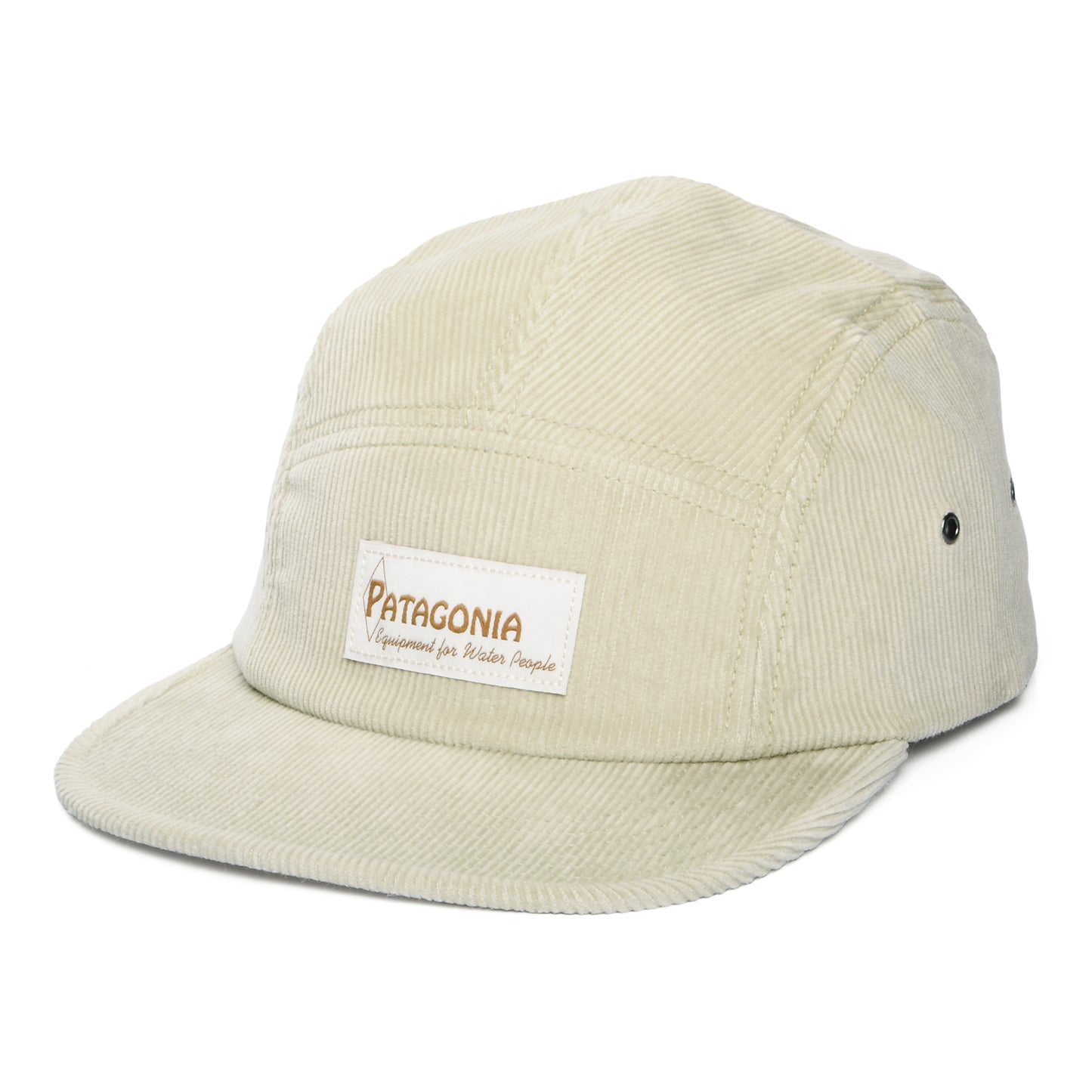 Gorra 5 paneles Water People Label Graphic Maclure de pana de Patagonia - Piedra