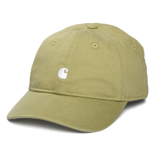 Gorra de béisbol Madison Logo de Carhartt WIP - Verde Oliva Claro-Blanco
