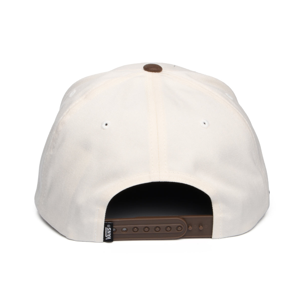 Gorra Snapback Drop V Logo visera curvada de Vans - Beige-Marrón