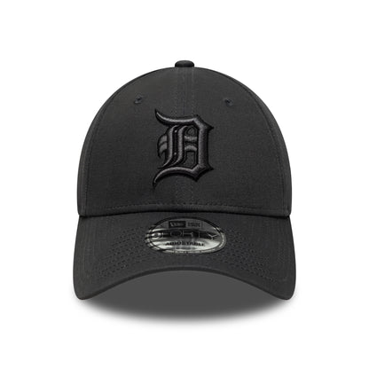 Gorra de béisbol 9FORTY MLB League Essential Detroit Tigers de New Era - Gris Oscuro-Negro