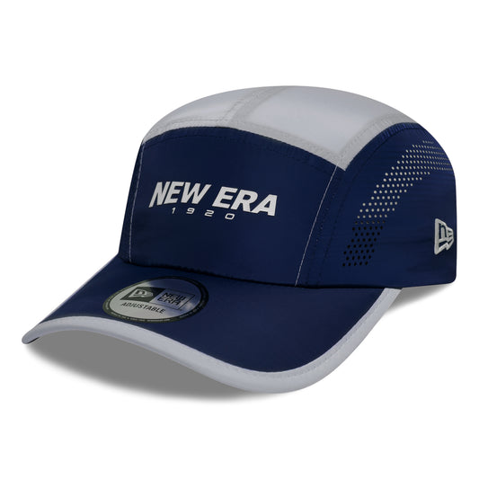 Gorra 5 paneles Colourblock Runner de New Era - Azul Marino-Gris