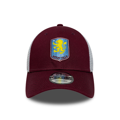 Gorra de camionero 9FORTY League Aston Villa FC de New Era - Burdeos-Azul Cielo
