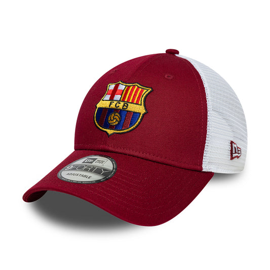 Gorra de camionero 9FORTY League FC Barcelona de New Era - Cardenal-Blanco