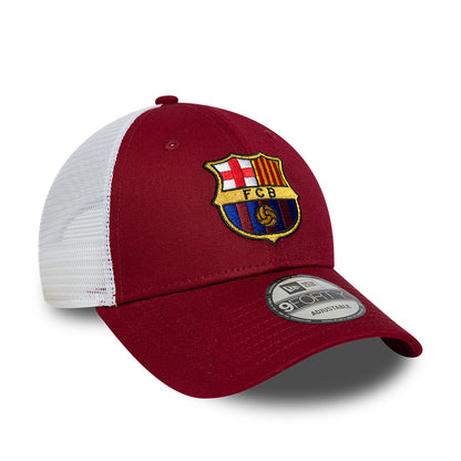Gorra de camionero 9FORTY League FC Barcelona de New Era - Cardenal-Blanco