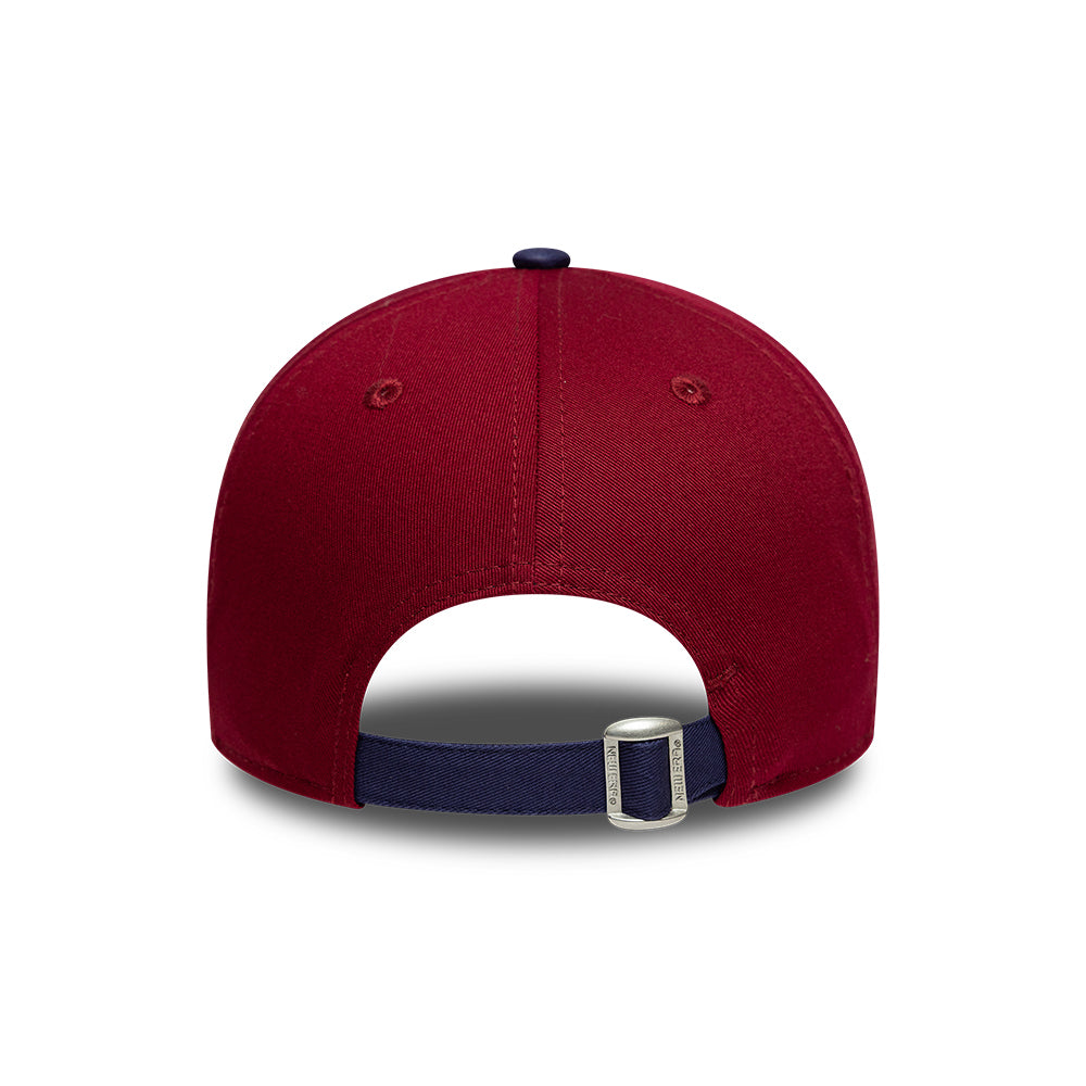 Gorra de béisbol 9FORTY Contrast FC Barcelona de New Era - Rojo Cardenal-Azul Marino