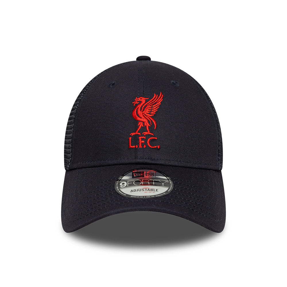 Gorra de camionero 9FORTY League Liverpool FC de New Era - Azul Marino-Rojo