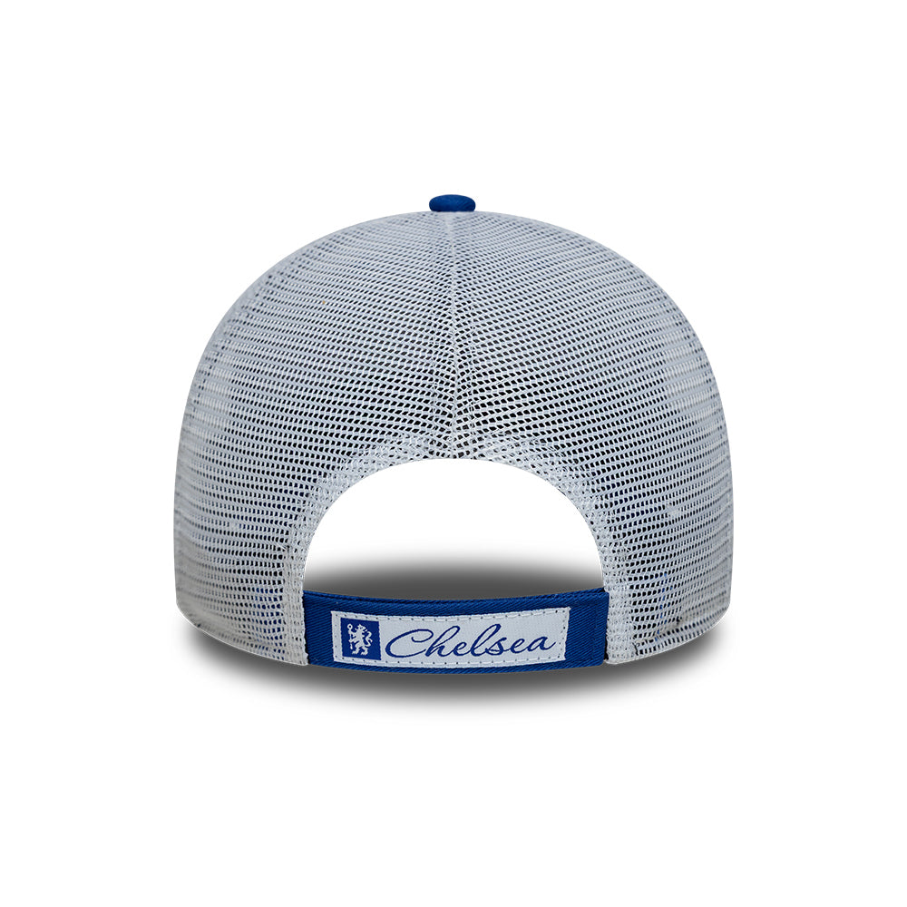 Gorra de camionero 9FORTY League Lion Crest Chelsea FC de New Era - Azul Real