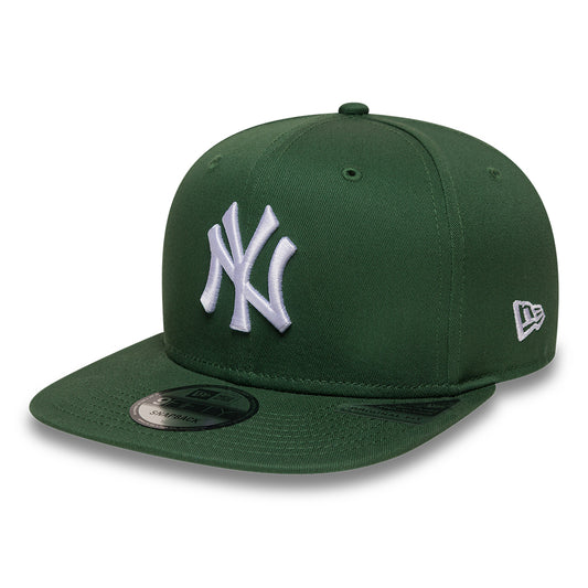 Gorra Snapback 9FIFTY MLB League Essential New York Yankees de New Era - Verde Oscuro-Blanco