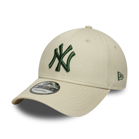 Gorra de béisbol 9FORTY MLB League Essential New York Yankees de New Era - Piedra-Verde Oscuro