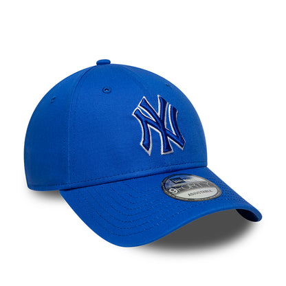 Gorra de béisbol 9FORTY MLB Team Outline New York Yankees de New Era - Azul Radiante-Blanco