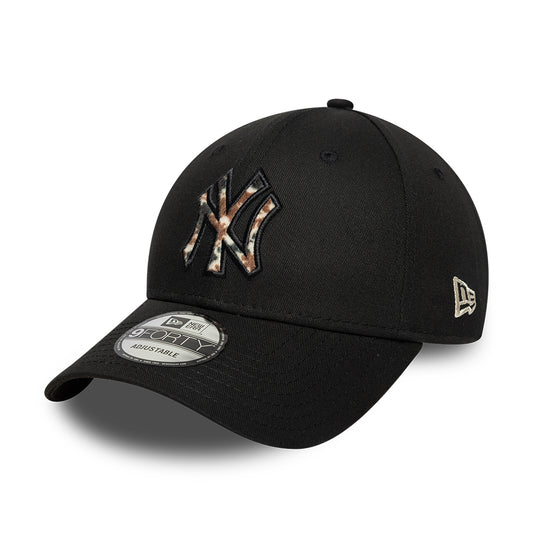 Gorra de béisbol 9FORTY MLB Faux Pony Infill New York Yankees de New Era - Negro