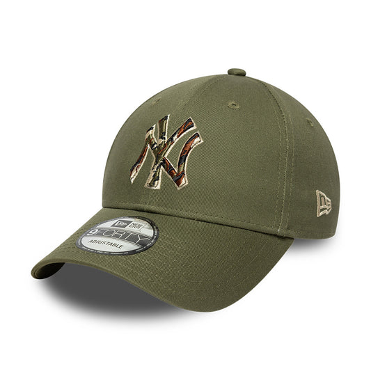 Gorra de béisbol 9FORTY MLB Outline Camo New York Yankees de New Era - Verde Oliva