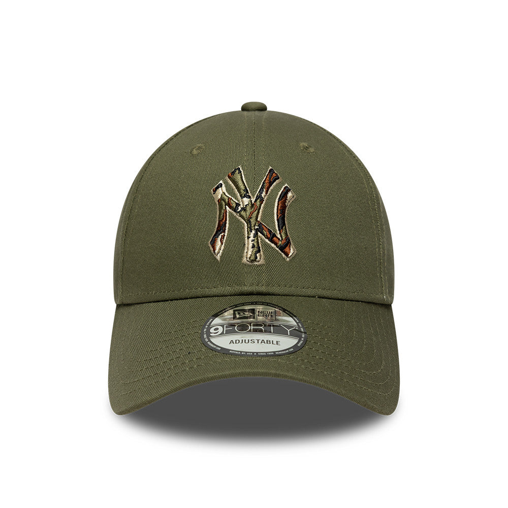 Gorra de béisbol 9FORTY MLB Outline Camo New York Yankees de New Era - Verde Oliva
