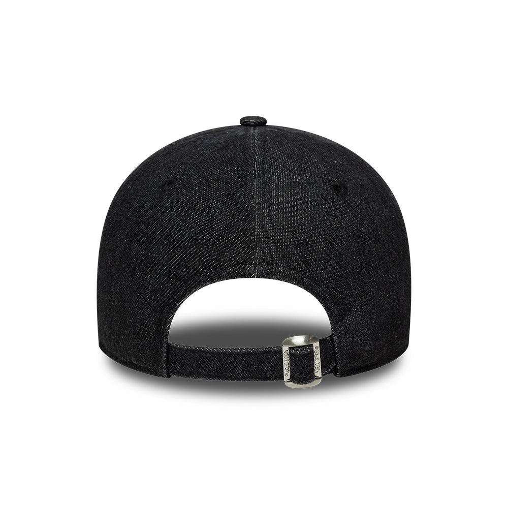 Gorra de béisbol 9FORTY de tejido vaquero de New Era - Negro