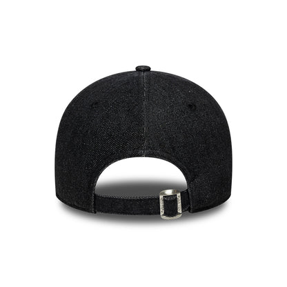 Gorra de béisbol 9FORTY de tejido vaquero de New Era - Negro