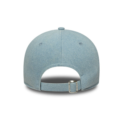Gorra de béisbol 9FORTY de tejido vaquero de New Era - Azul Claro