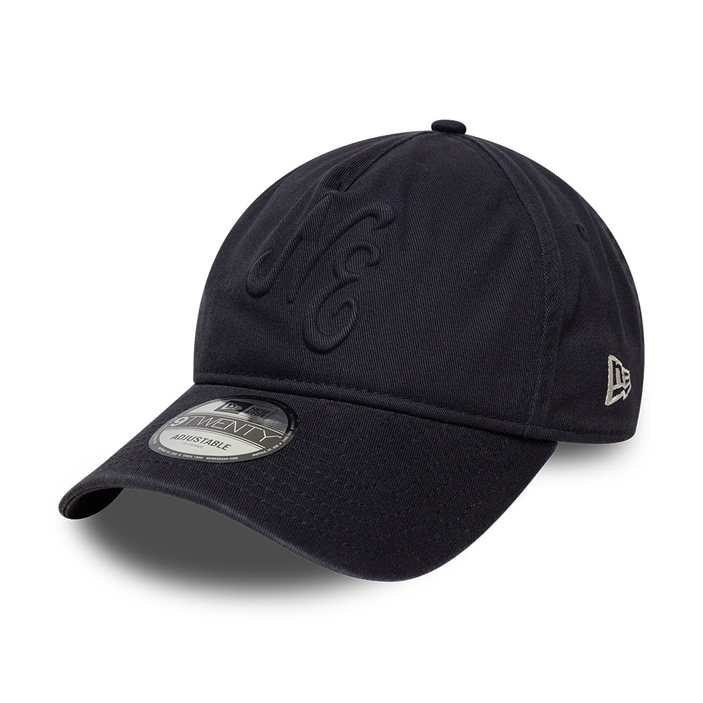 Gorra de béisbol 9TWENTY A-Frame NE Embossed de New Era - Azul Marino sobre Azul Marino