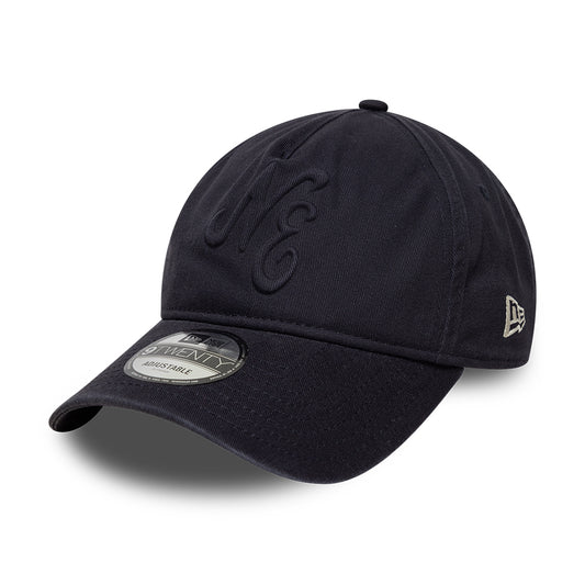 Gorra de béisbol 9TWENTY A-Frame NE Embossed de New Era - Azul Marino sobre Azul Marino