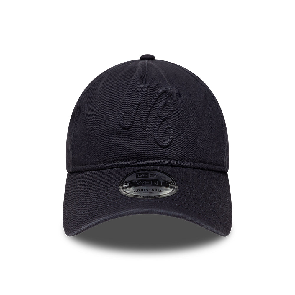 Gorra de béisbol 9TWENTY A-Frame NE Embossed de New Era - Azul Marino sobre Azul Marino