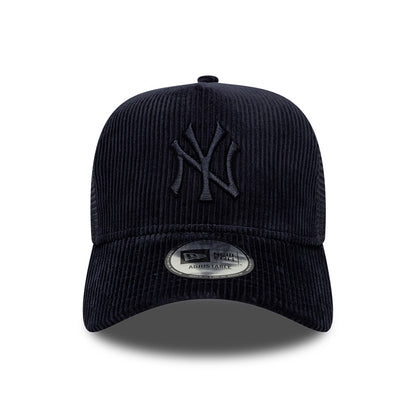 Gorra de camionero 9FORTY A-Frame MLB Tonal Cord New York Yankees de New Era - Azul Marino sobre Azul Marino
