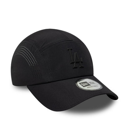 Gorra 5 paneles MLB Tech Midi Runner L.A. Dodgers de New Era - Negro sobre Negro