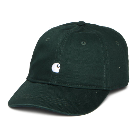 Gorra de béisbol Madison Logo de Carhartt WIP - Verde Musgo Oscuro-Blanco