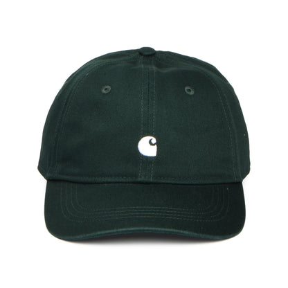 Gorra de béisbol Madison Logo de Carhartt WIP - Verde Musgo Oscuro-Blanco