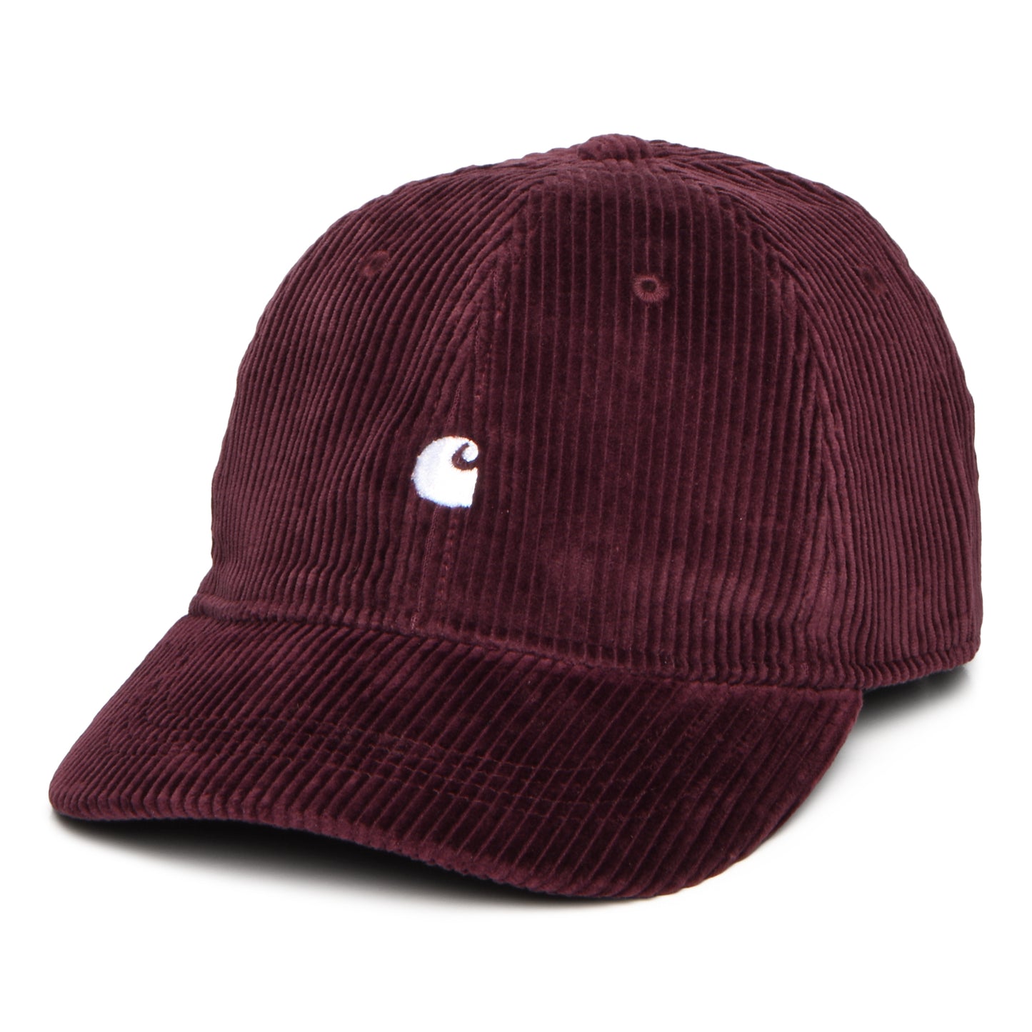 Gorra de béisbol Harlem de pana de Carhartt WIP - Vino-Blanco