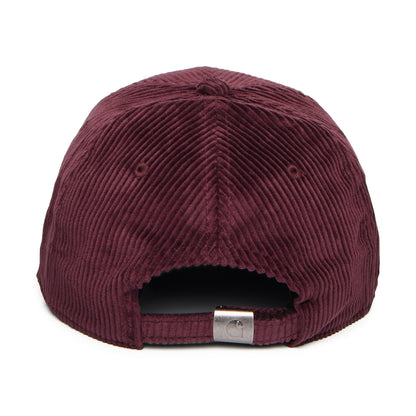 Gorra de béisbol Harlem de pana de Carhartt WIP - Vino-Blanco