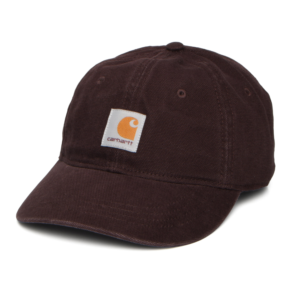 Gorra de béisbol Selby efecto lavado de lona de algodón de Carhartt WIP - Marrón Castaño
