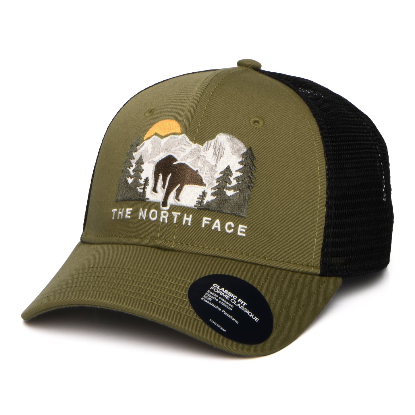 Gorra de camionero Mudder bordado reciclado de The North Face - Verde Musgo