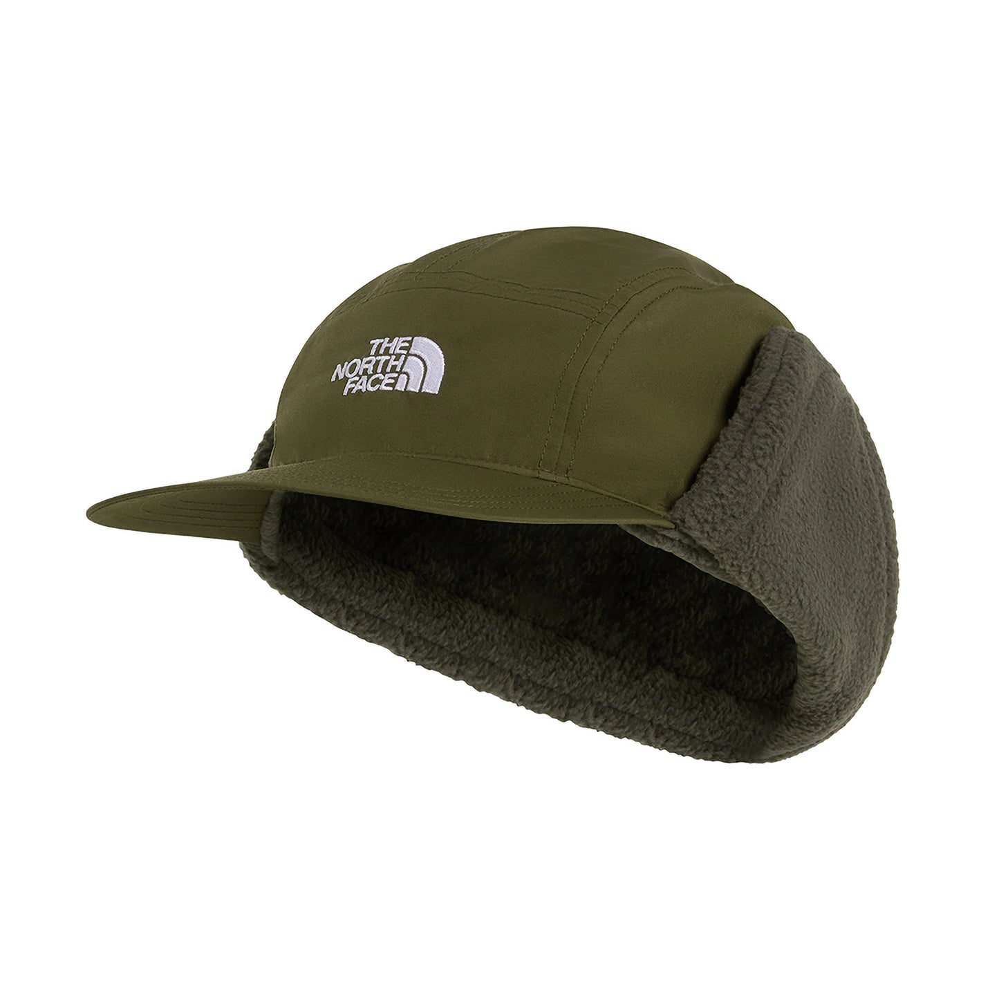 Gorra 5 paneles Yumiori repelente al agua con orejeras de The North Face - Verde Musgo-Verde Oliva