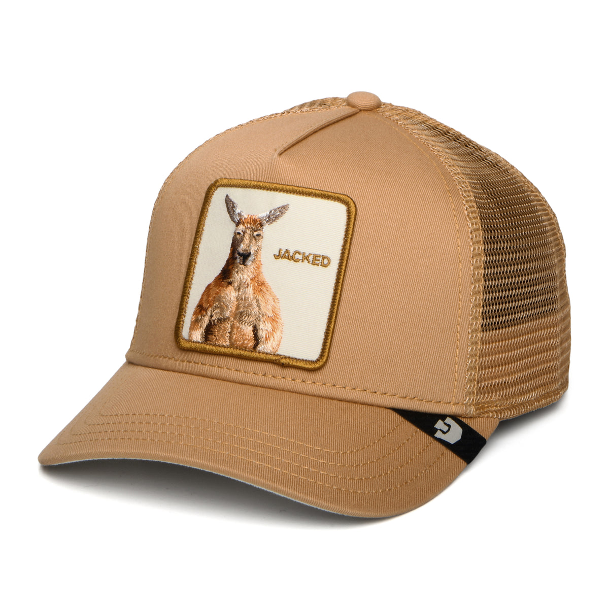 Gorra de camionero Jacked Kangaroo de Goorin - Beige Arena
