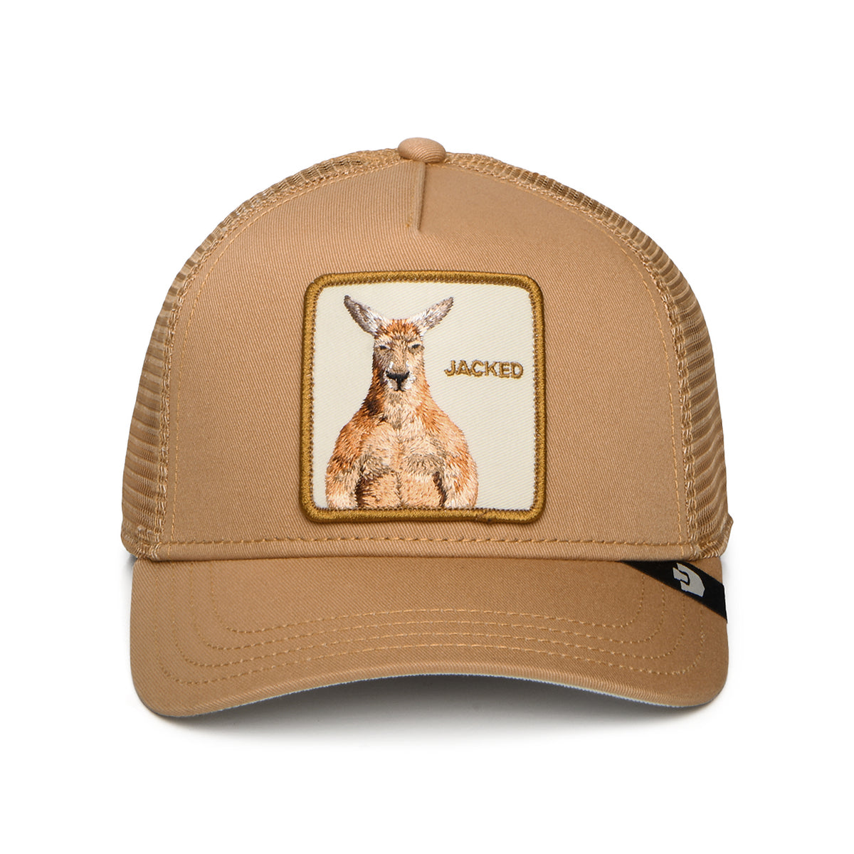 Gorra de camionero Jacked Kangaroo de Goorin - Beige Arena