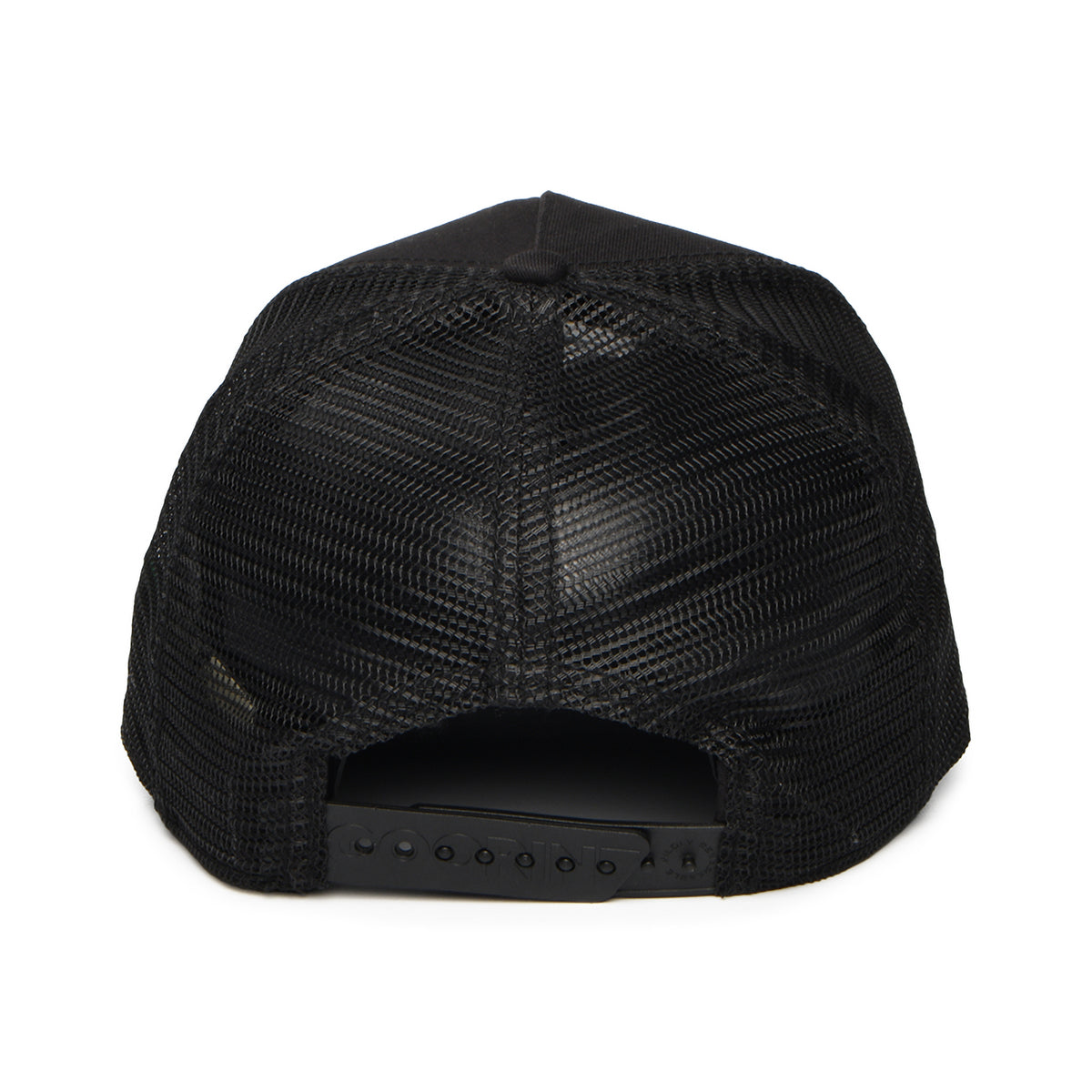 Gorra de camionero Raging de Goorin - Negro sobre Negro