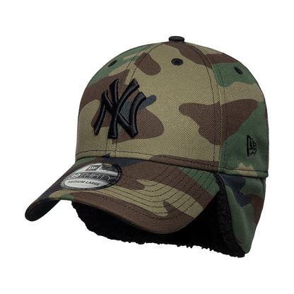 Gorra de béisbol 39THIRTY MLB Down Flap New York Yankees de New Era - Camuflaje-Negro