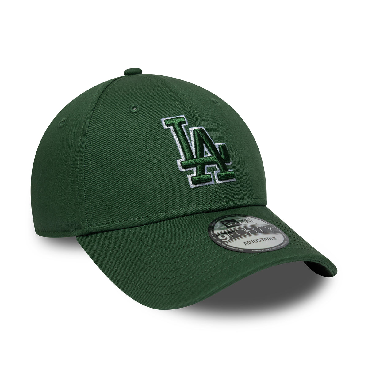 Gorra de béisbol 9FORTY MLB Team Outline L.A. Dodgers de New Era - Verde Oscuro-Blanco